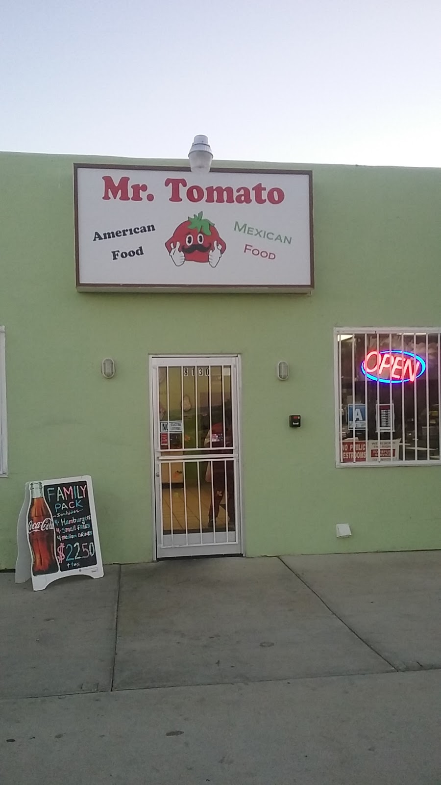 Mr. Tomato | restaurant | 8130 California City Blvd, California City, CA 93505, USA | 7603738011 OR +1 760-373-8011
