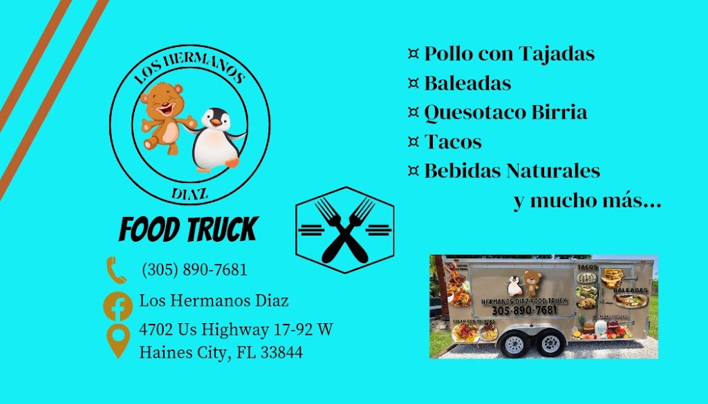 LOS HERMANOS DIAZ LLC | restaurant | 4702 US-17, Haines City, FL 33844, USA | 3058907681 OR +1 305-890-7681