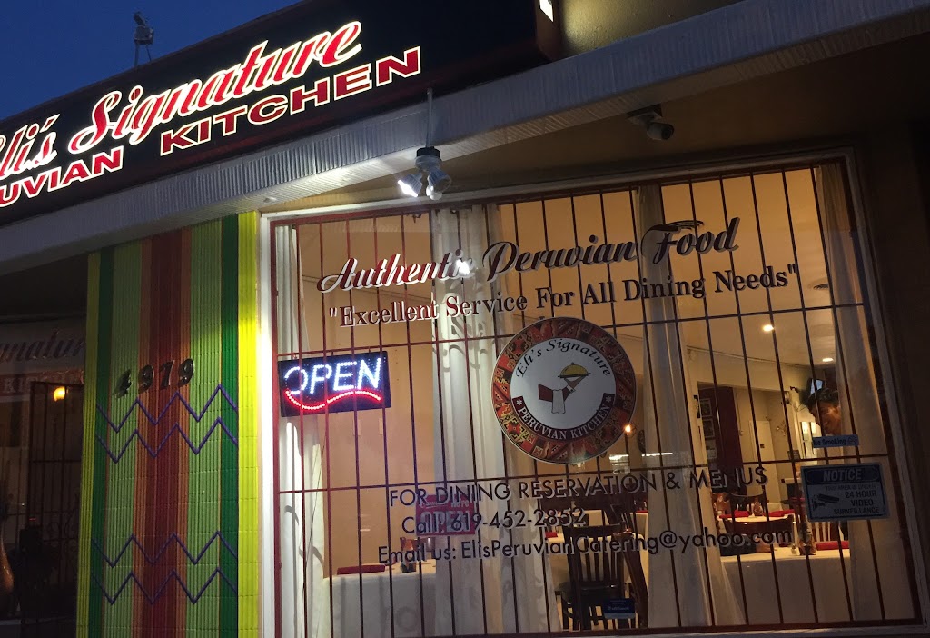 Elis Peruvian Kitchen | restaurant | 4979 El Cajon Blvd, San Diego, CA 92115, USA | 6194522852 OR +1 619-452-2852