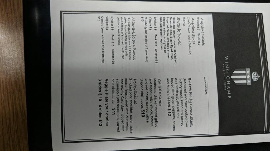 Wing Champ | restaurant | 2343 E Sharon Rd, Cincinnati, OH 45246, USA | 5137724267 OR +1 513-772-4267