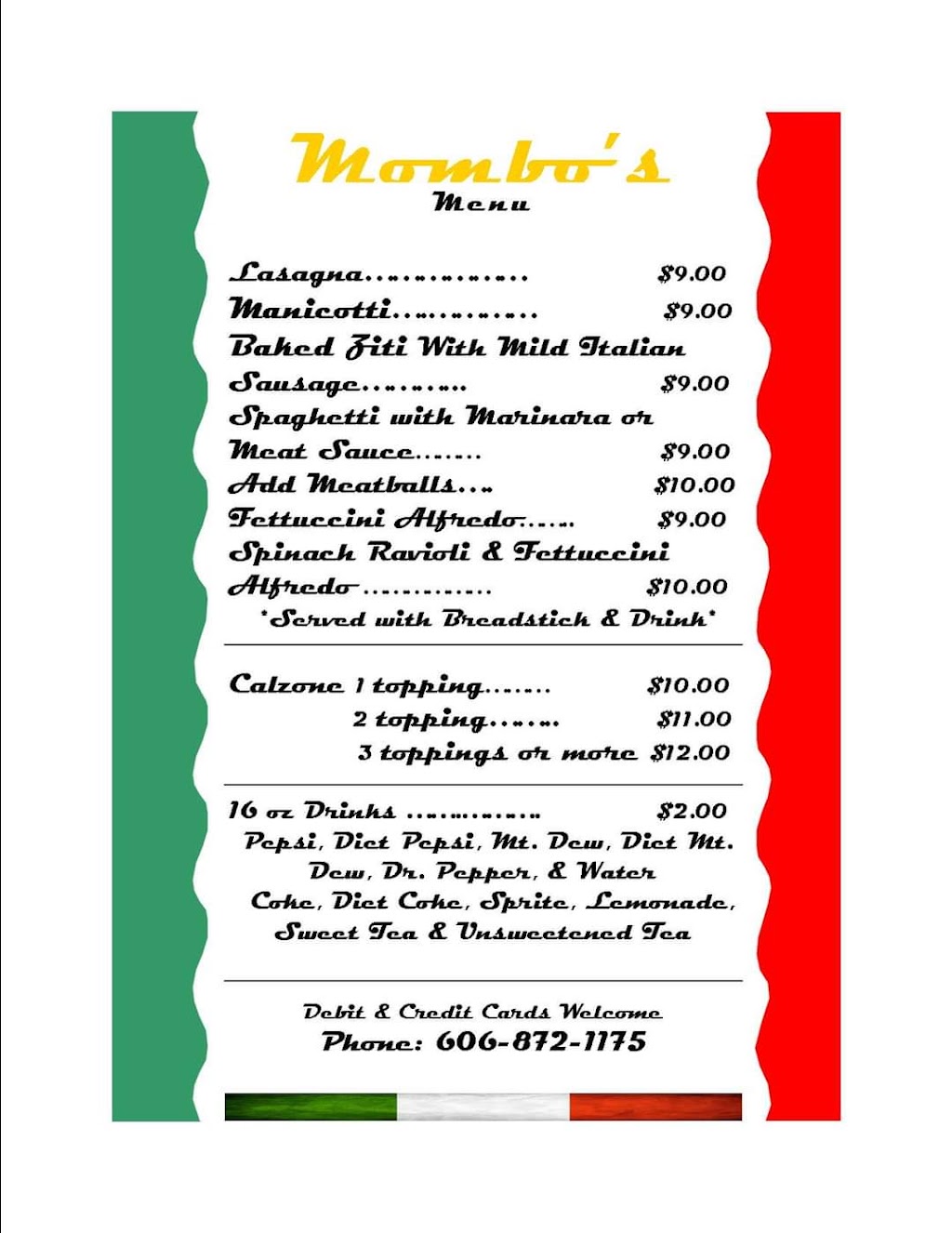 Mombo’s | restaurant | 263 Clover Pointe Dr, Somerset, KY 42503, USA | 6068721175 OR +1 606-872-1175