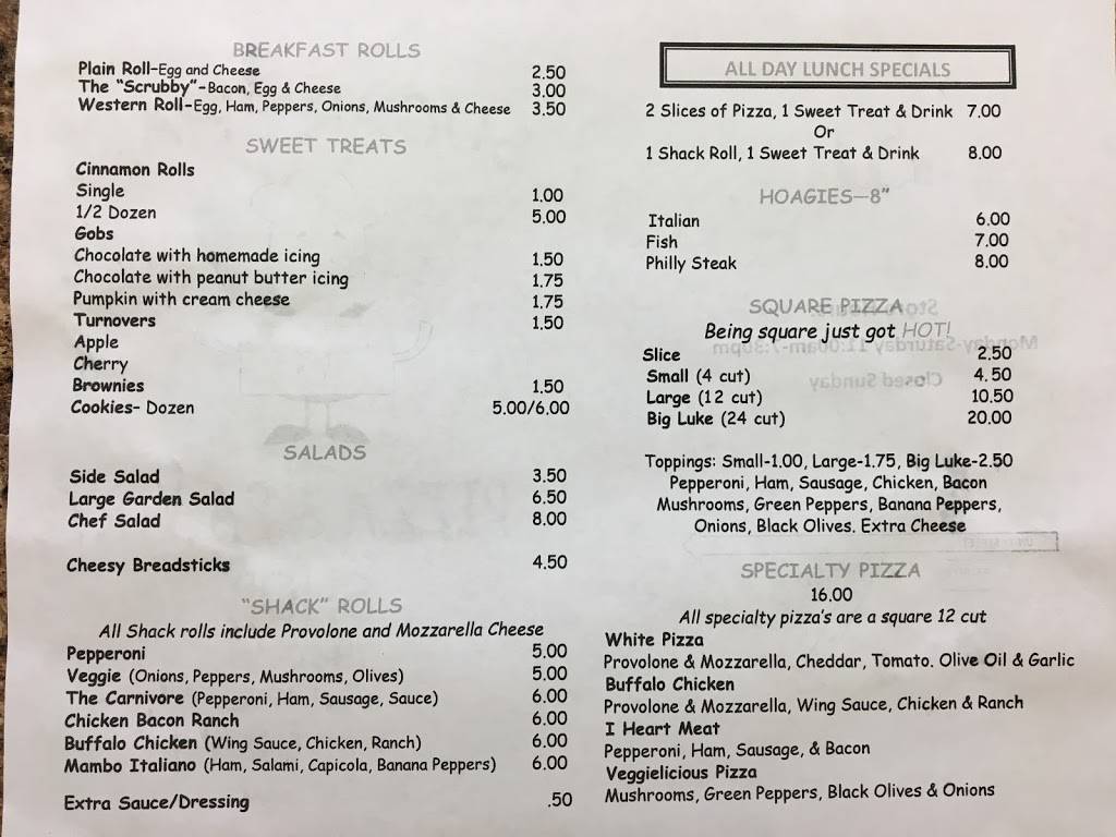 The Sugar Shack Pizza & Pastry Shop | meal takeaway | 6 Garfield Rd, Latrobe, PA 15650, USA | 7245372389 OR +1 724-537-2389