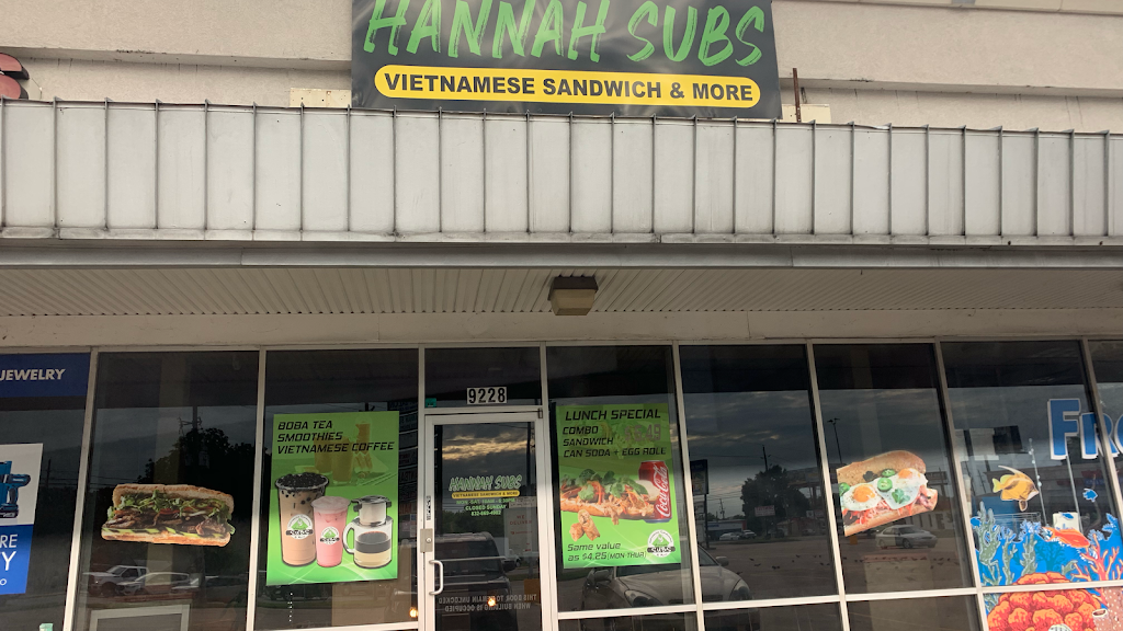 Hannah Subs | restaurant | 9228 Cypress Creek Pkwy, Houston, TX 77064, USA | 8328694902 OR +1 832-869-4902