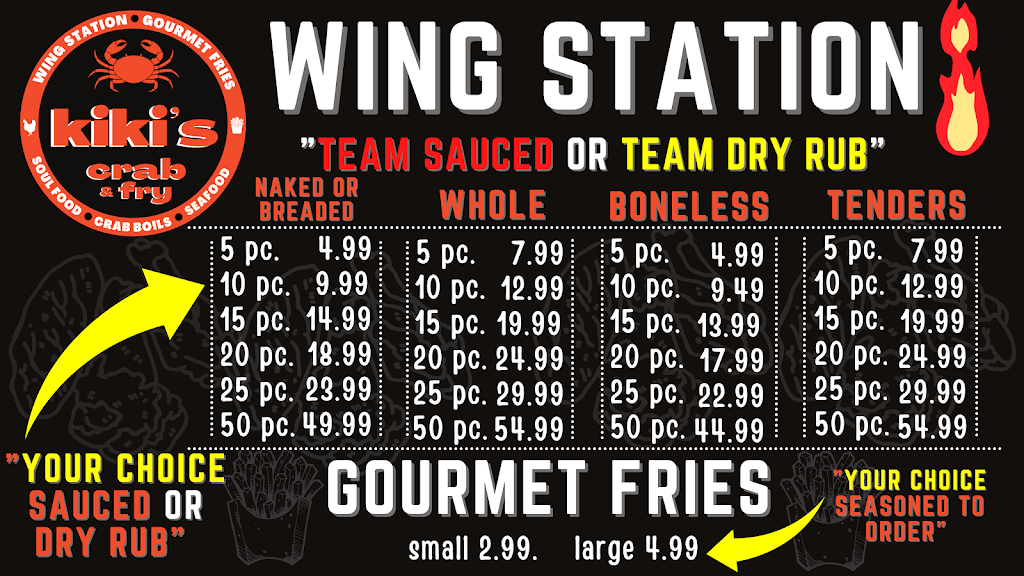 Kikis Crab & Fry | restaurant | Inside Park Street Market, 512 N Park St, Kalamazoo, MI 49007, USA | 2693438300 OR +1 269-343-8300