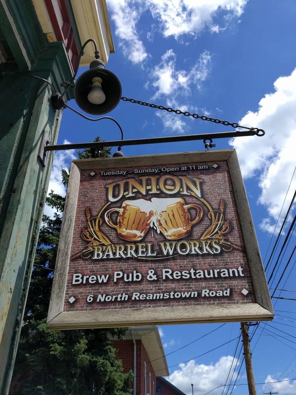 Union Barrel Works | restaurant | 6 N Reamstown Rd, Reamstown, PA 17567, USA | 7173357837 OR +1 717-335-7837