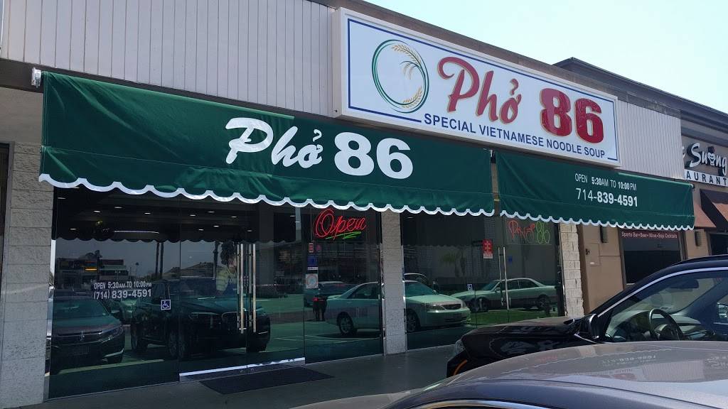 Pho 86 Restaurant | restaurant | 14576 Brookhurst St, Westminster, CA 92683, USA | 7148394591 OR +1 714-839-4591