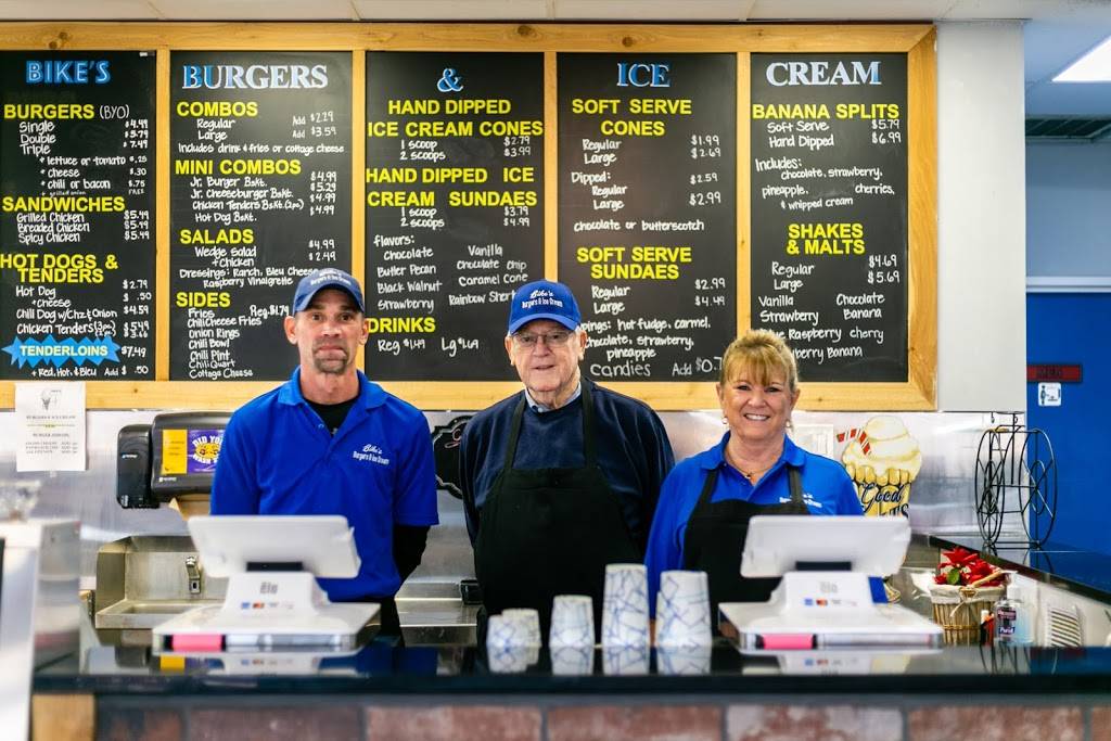 Bikes Burgers & Ice Cream | restaurant | 24 N 130th St, Bonner Springs, KS 66012, USA | 9132985105 OR +1 913-298-5105