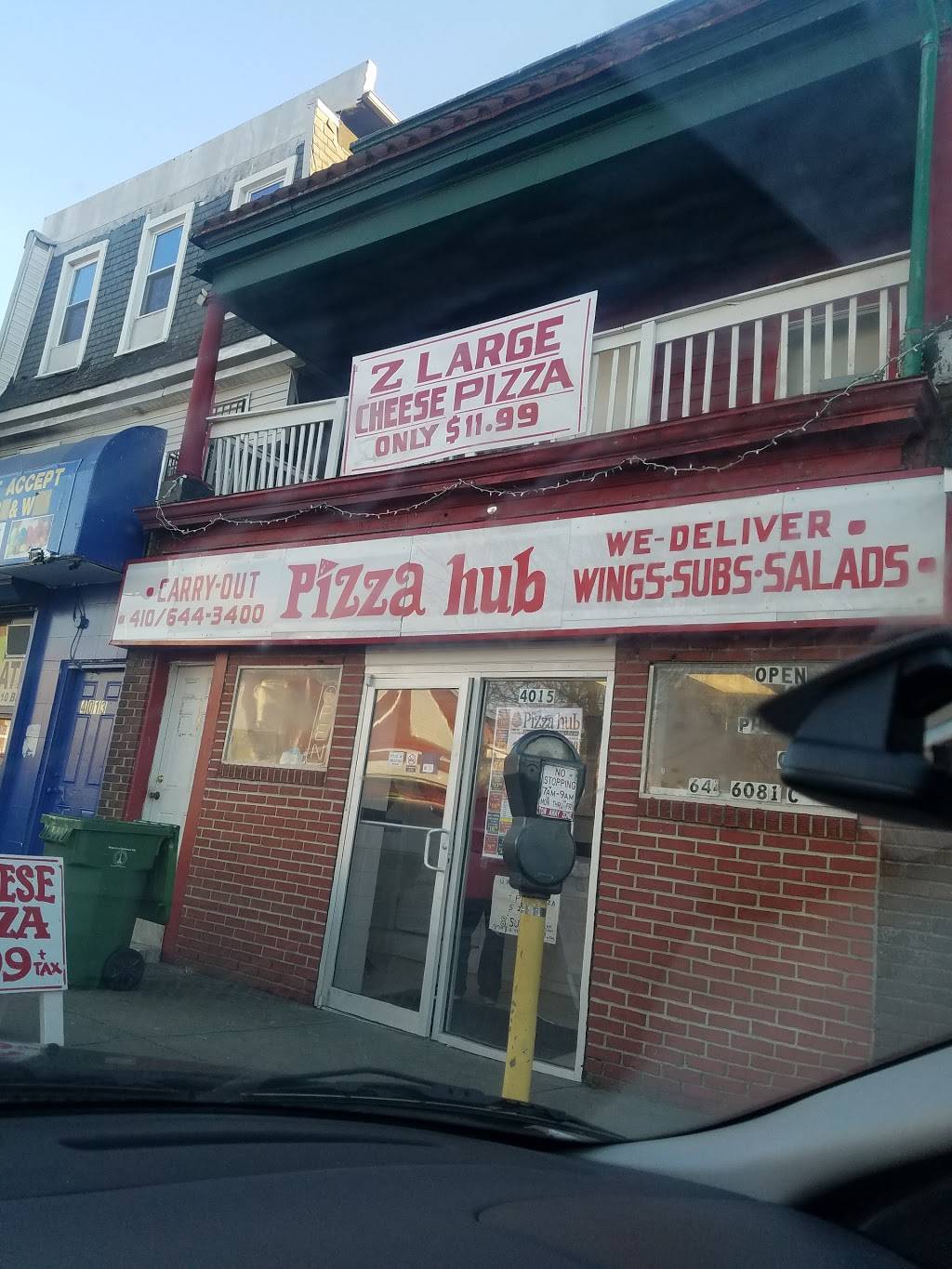 Pizza Hub | restaurant | 4015 Frederick Ave, Baltimore, MD 21229, USA | 4106443400 OR +1 410-644-3400