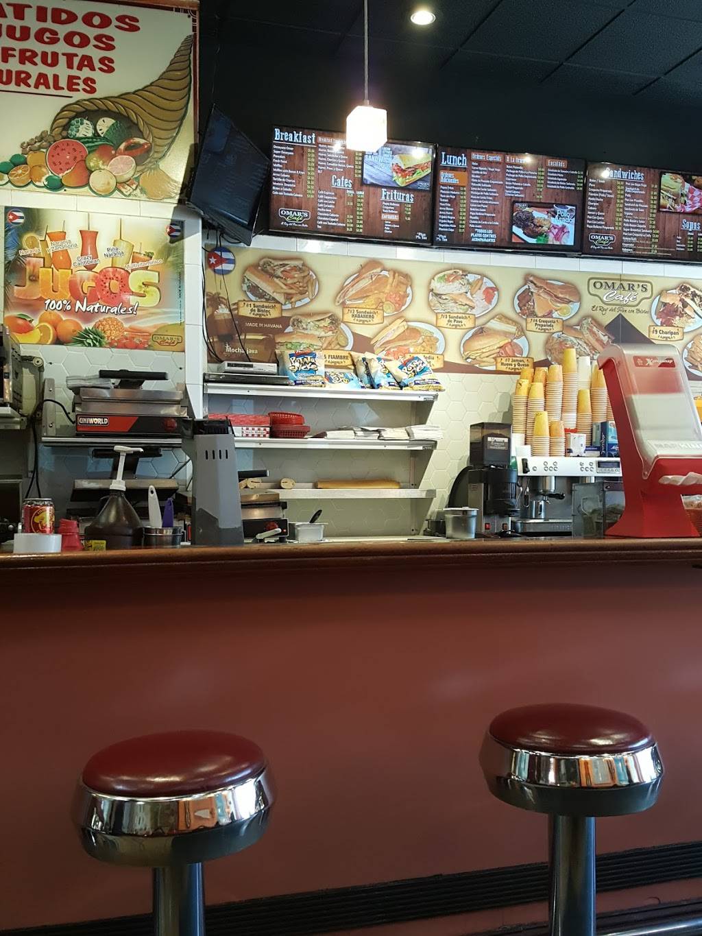 Omars Cafe | restaurant | 646 Mt Prospect Ave, Newark, NJ 07104, USA | 9734837773 OR +1 973-483-7773