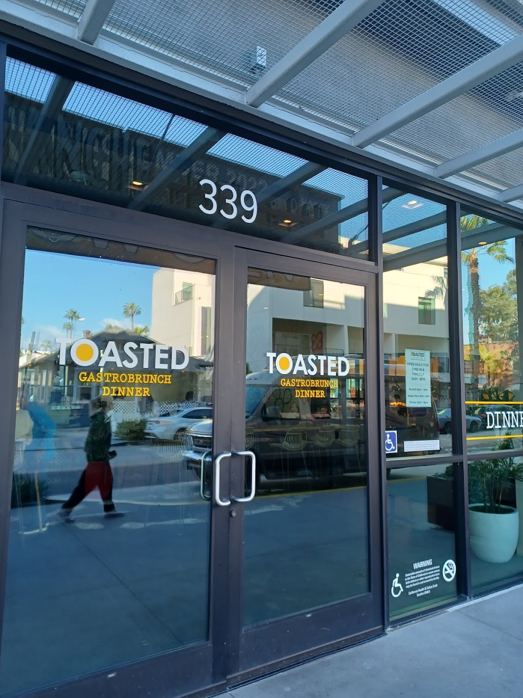 TOASTED Gastrobrunch+ Dinner | restaurant | 339 N Cleveland St, Oceanside, CA 92054, USA | 7608360500 OR +1 760-836-0500