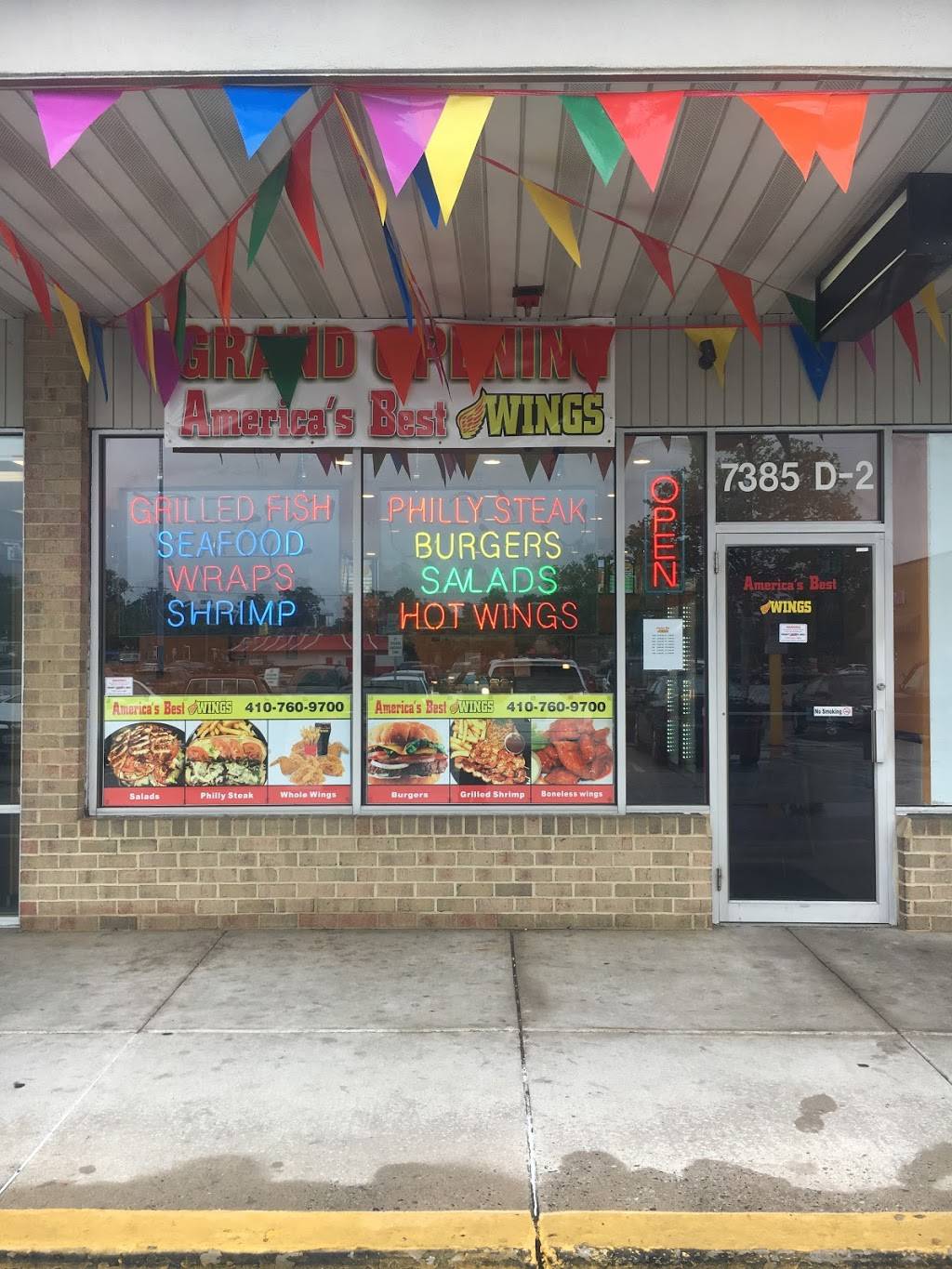 Americas Best Wings | restaurant | Cromwell Field, 7385 Baltimore Annapolis Blvd Suite D-2, Glen Burnie, MD 21061, USA | 4107609700 OR +1 410-760-9700