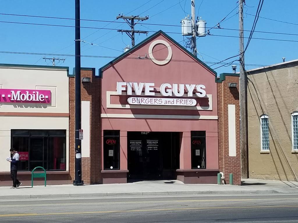 Five Guys | meal takeaway | 1143 Brown St, Dayton, OH 45409, USA | 9372222325 OR +1 937-222-2325