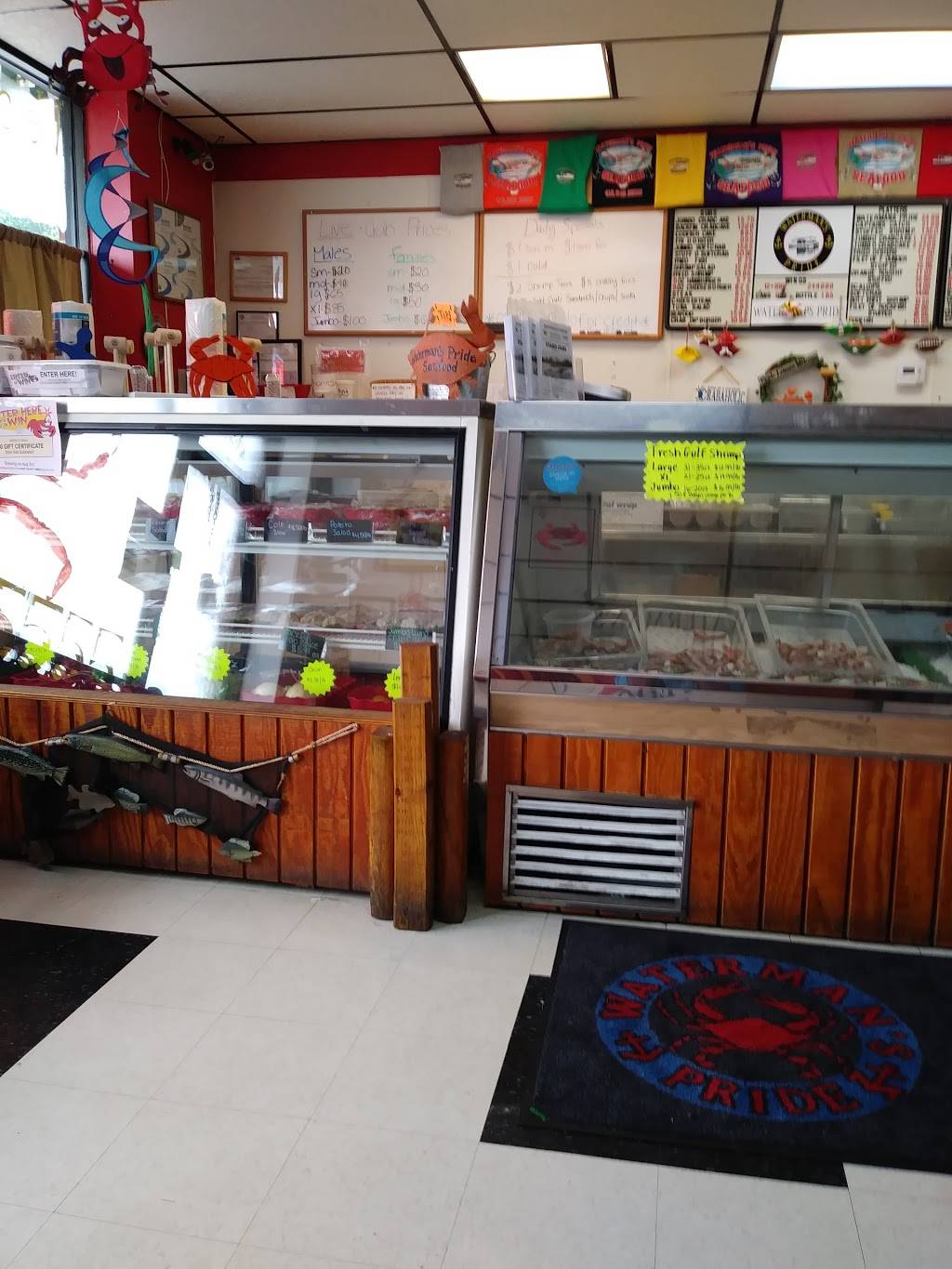 Watermans Pride Seafood | restaurant | 4088, 7692 Belair Rd, Baltimore, MD 21236, USA | 4106655555 OR +1 410-665-5555