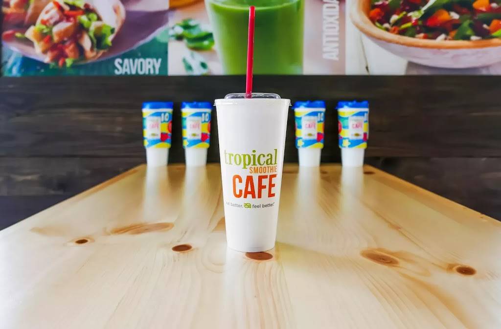 Tropical Smoothie Cafe | restaurant | 13280 Old St Augustine Rd, Jacksonville, FL 32258, USA | 9043371648 OR +1 904-337-1648