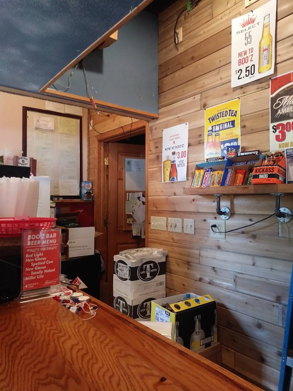 Booz Bar and Grill | restaurant | 414 Main St, Knapp, WI 54749, USA | 7156652215 OR +1 715-665-2215