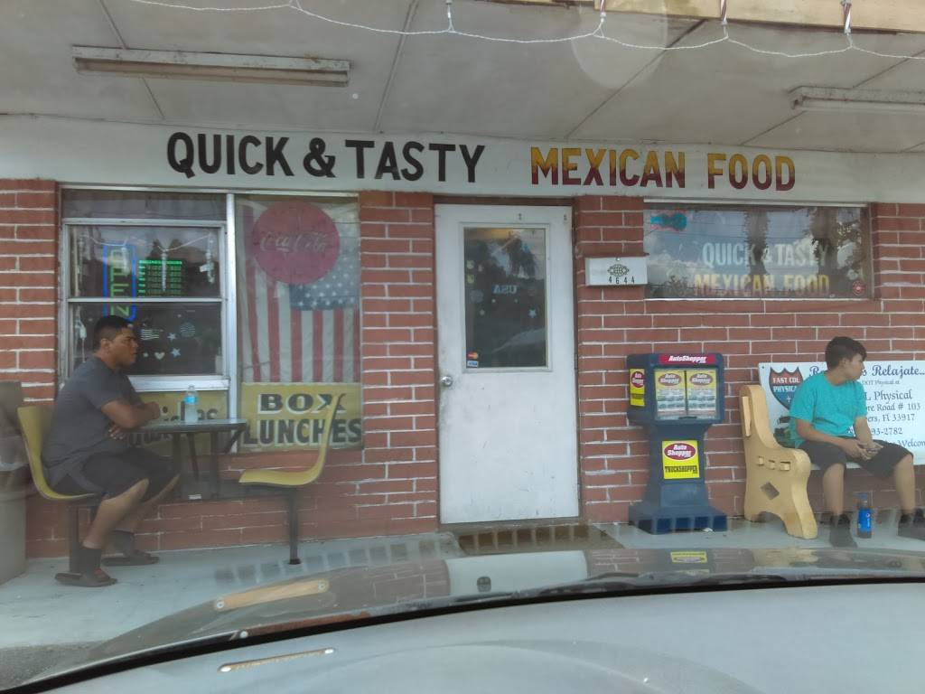 Quick & Tasty Mexican Food | restaurant | 4644 Palm Beach Blvd, Tice, FL 33905, USA | 2396941042 OR +1 239-694-1042