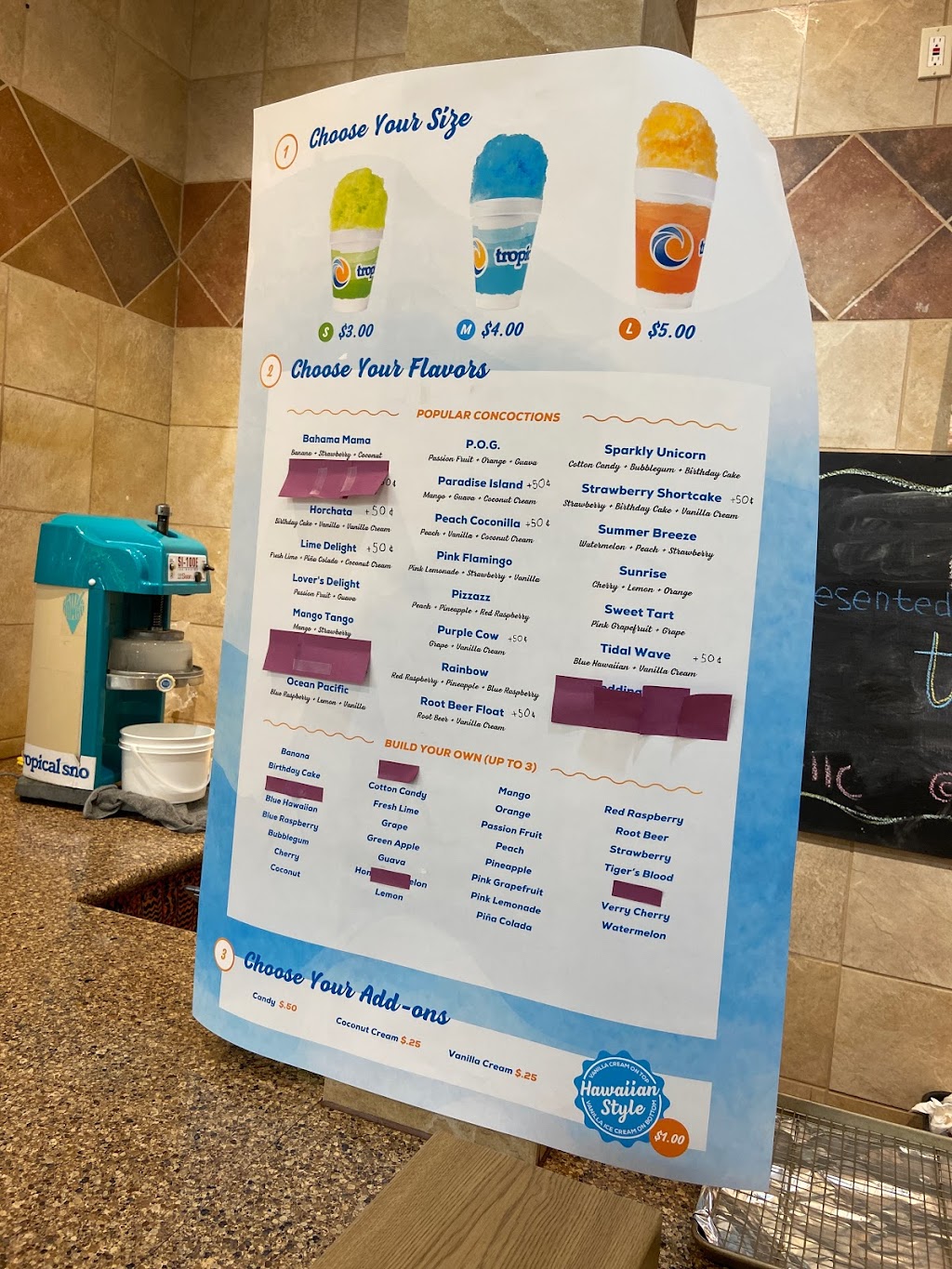 Tropical Sno Sierra Vista | restaurant | 2200 El Mercado Loop, Sierra Vista, AZ 85635, USA | 5202637688 OR +1 520-263-7688