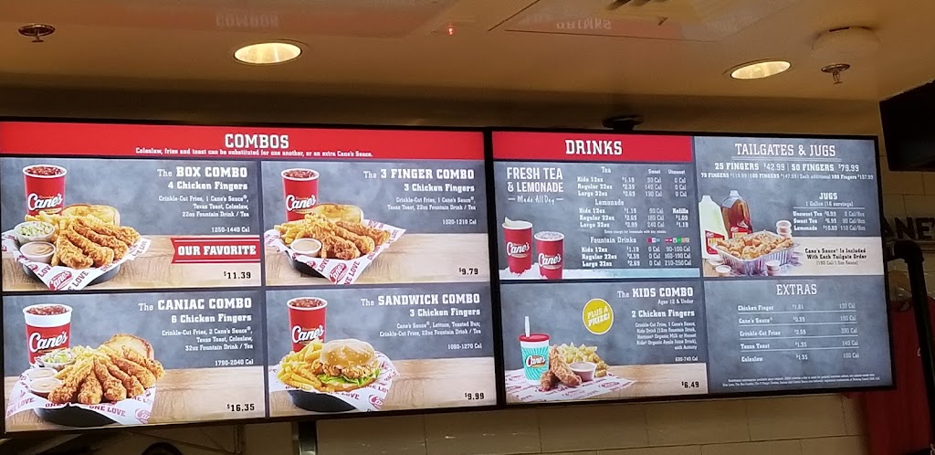 Raising Canes Chicken Fingers | meal takeaway | 8970 E US Hwy 36, Avon, IN 46123, USA | 3173084037 OR +1 317-308-4037