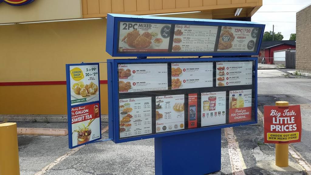 Churchs Chicken | restaurant | 11910 Perrin Beitel Rd, San Antonio, TX 78217, USA | 2106532510 OR +1 210-653-2510