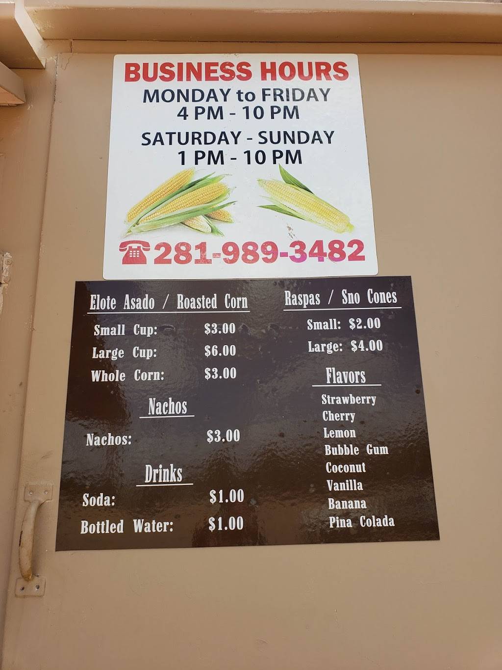 Joses Roasted Corn | restaurant | 12914 Willow Chase Dr, Houston, TX 77070, USA | 2819893482 OR +1 281-989-3482