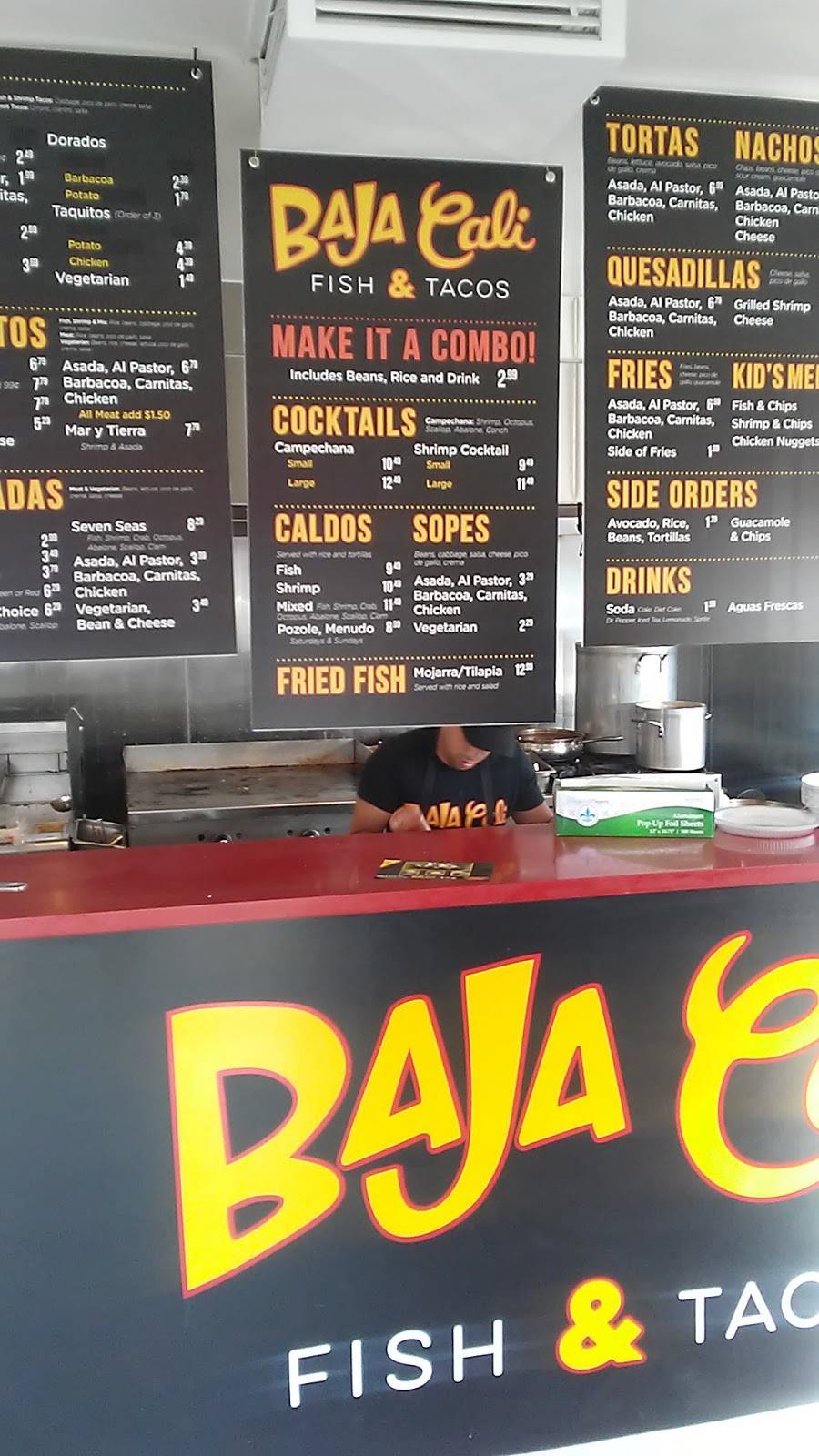 Baja Cali Fish & Tacos | restaurant | 2487 E Washington Blvd, Pasadena, CA 91104, USA | 6267147001 OR +1 626-714-7001