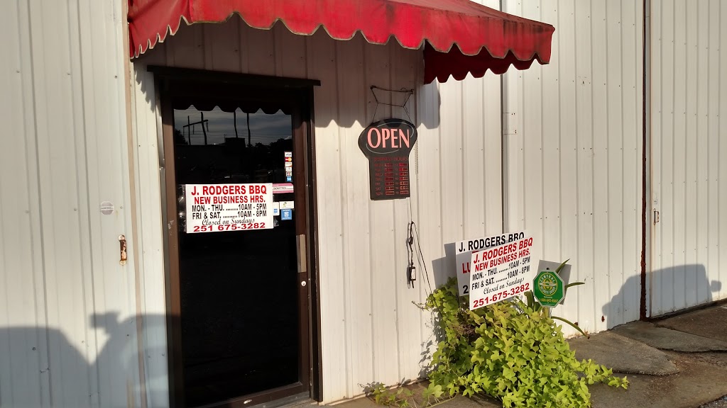 J Rodgers BBQ | restaurant | 1444 Industrial Pkwy, Saraland, AL 36571, USA | 2516753282 OR +1 251-675-3282