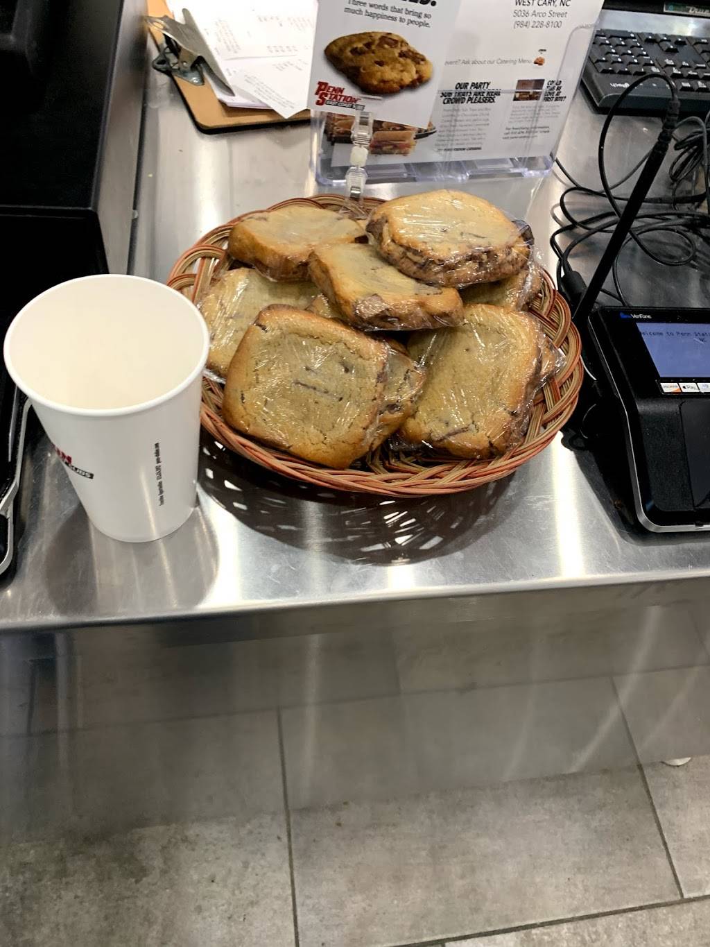 Penn Station East Coast Subs | restaurant | 5036 Arco Street, Cary, NC 27519, USA | 9842288100 OR +1 984-228-8100