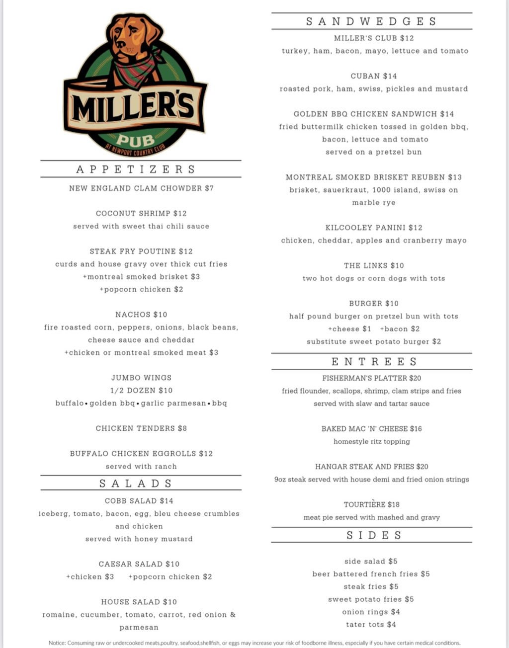 Millers Pub | restaurant | 590 Mt Vernon St, Newport, VT 05855, USA | 8023341634 OR +1 802-334-1634