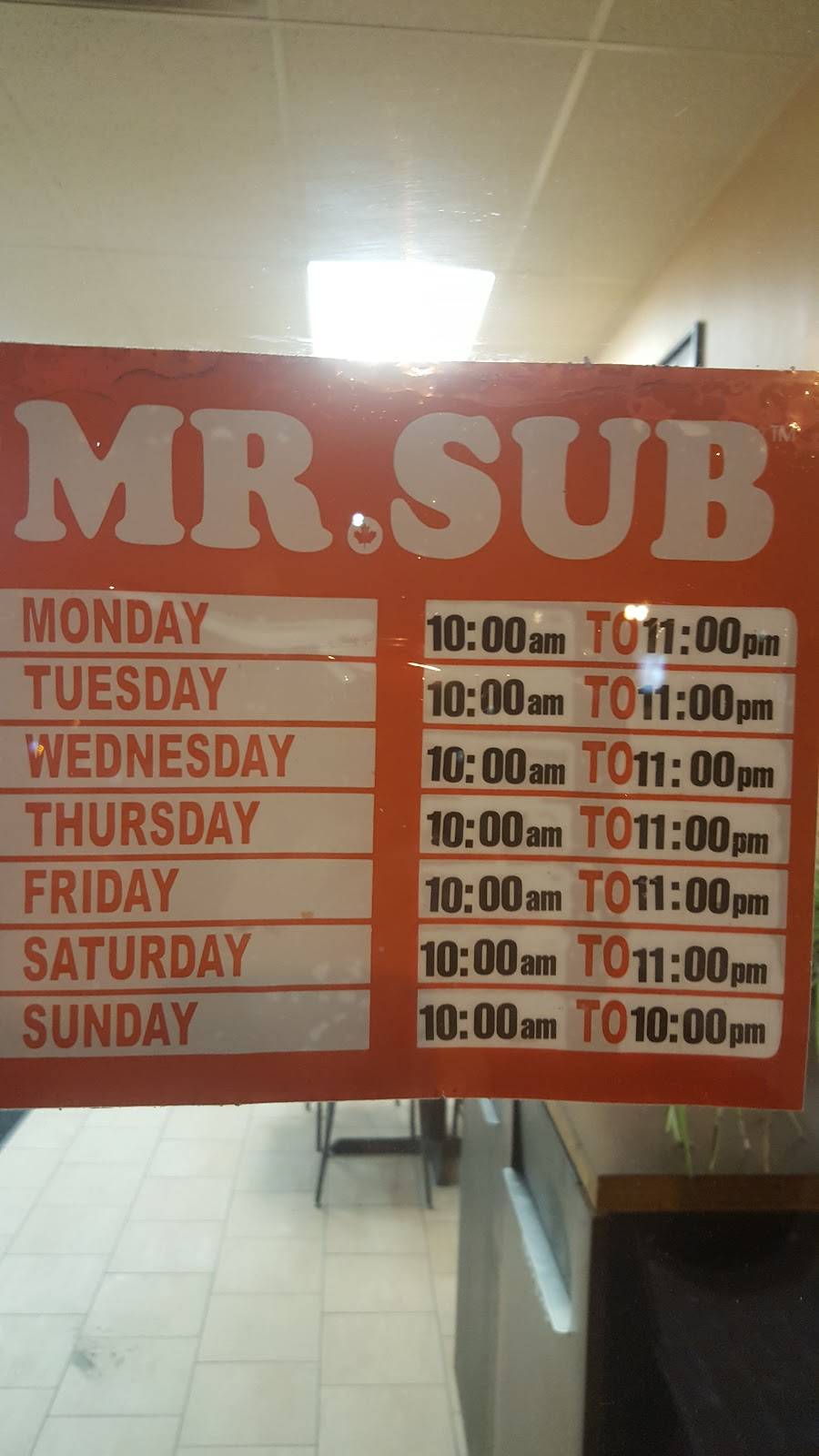 Mr.Sub | restaurant | 24018 Woodbine Ave, Keswick, ON L4P 3E9, Canada | 9054760665 OR +1 905-476-0665