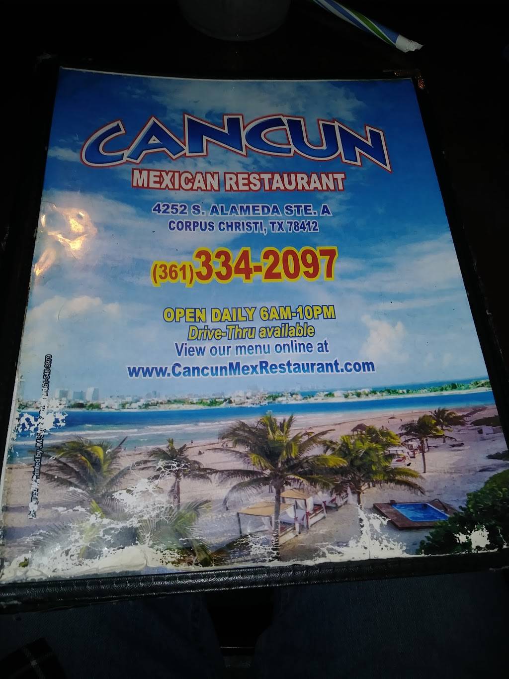 Cancun | restaurant | 4252 S Alameda St, Corpus Christi, TX 78412, USA | 3613342097 OR +1 361-334-2097