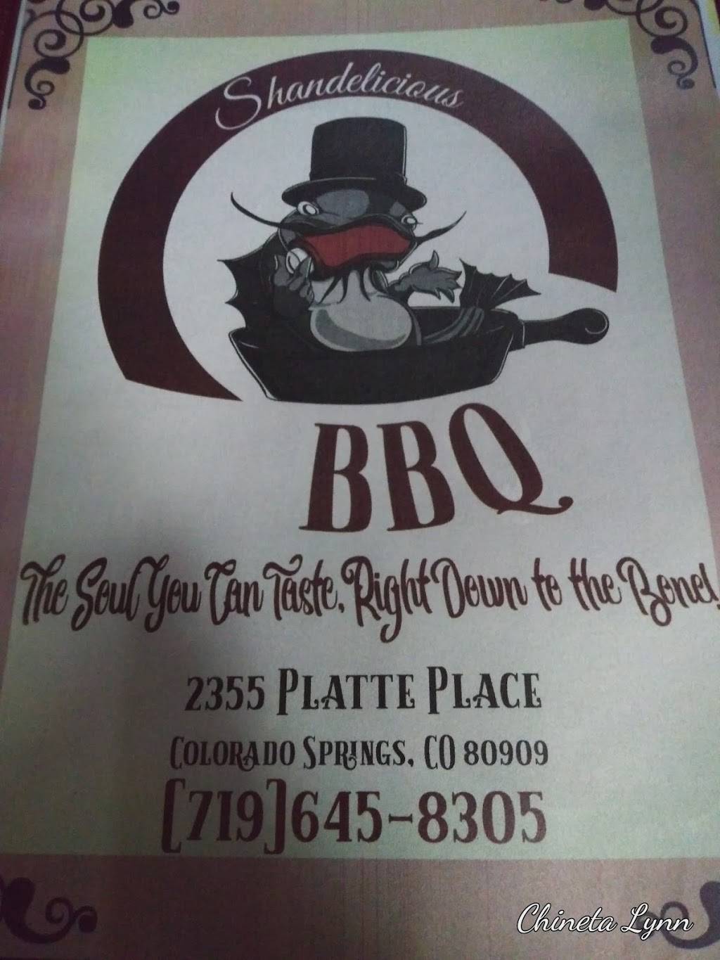 Shandelicious BBQ | restaurant | 2357 Platte Pl, Colorado Springs, CO 80909, USA | 7196458305 OR +1 719-645-8305