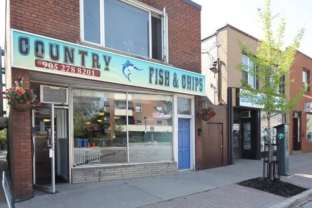 Country Fish And Chips | meal delivery | 293 Lakeshore Rd E, Mississauga, ON L5G 1H2, Canada | 9052788201 OR +1 905-278-8201