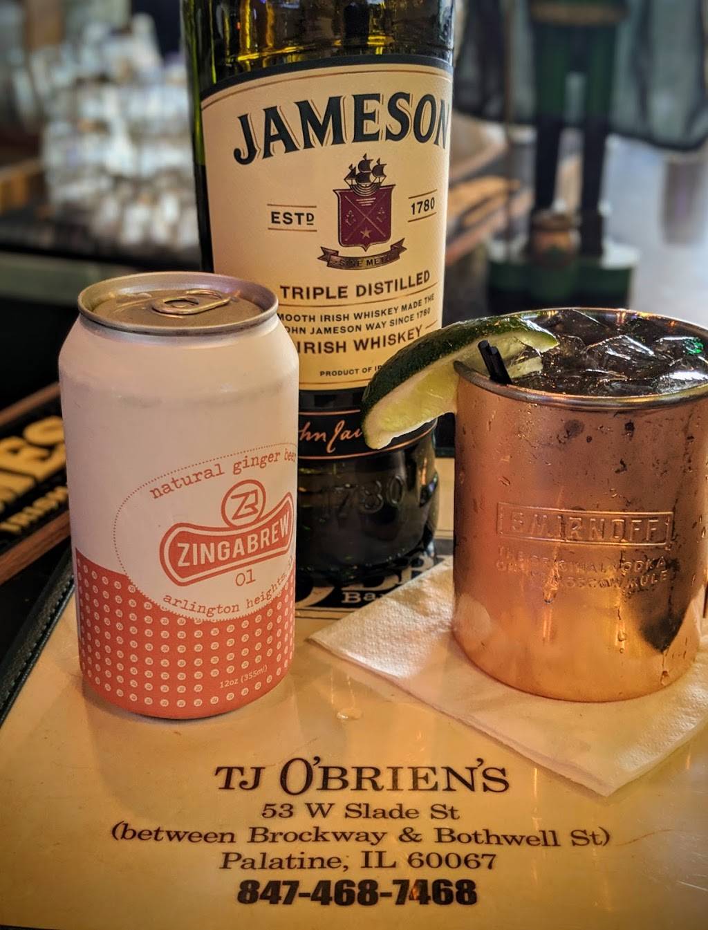 TJ OBriens Bar & Grill | restaurant | 53 W Slade St, Palatine, IL 60067, USA | 8479630097 OR +1 847-963-0097