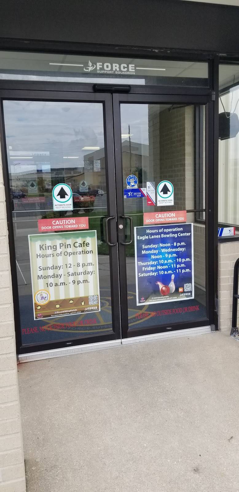 King Pin Cafe | restaurant | Dover AFB, DE 19902, USA | 3026775323 OR +1 302-677-5323