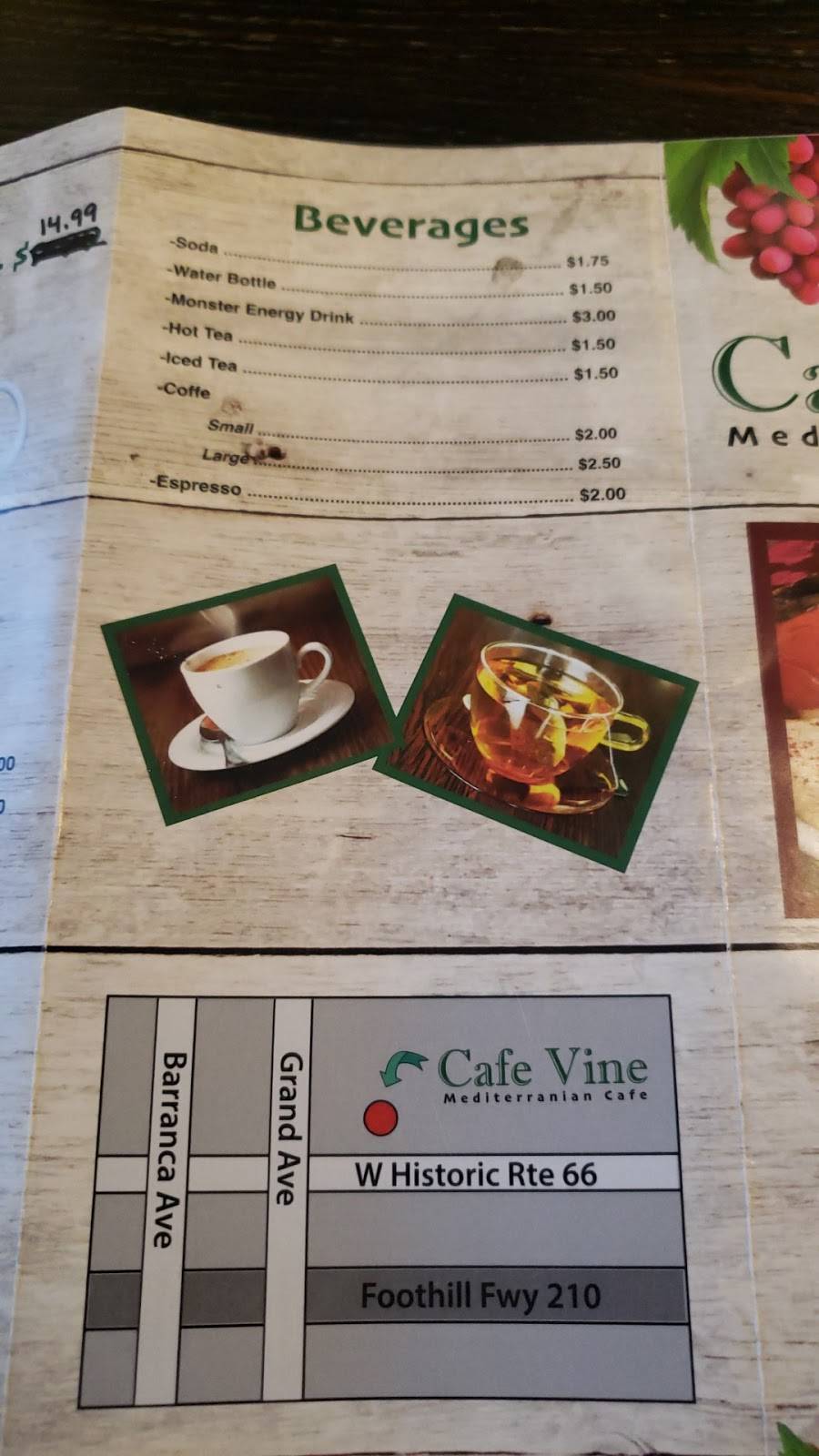 Cafe Vine | restaurant | 519 W Rte 66, Glendora, CA 91740, USA | 6268521152 OR +1 626-852-1152