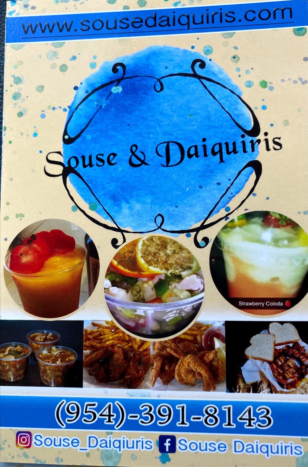 Souse & Daiquiris | meal takeaway | 38 S Federal Hwy #10-146, Dania Beach, FL 33004, USA | 9543918143 OR +1 954-391-8143