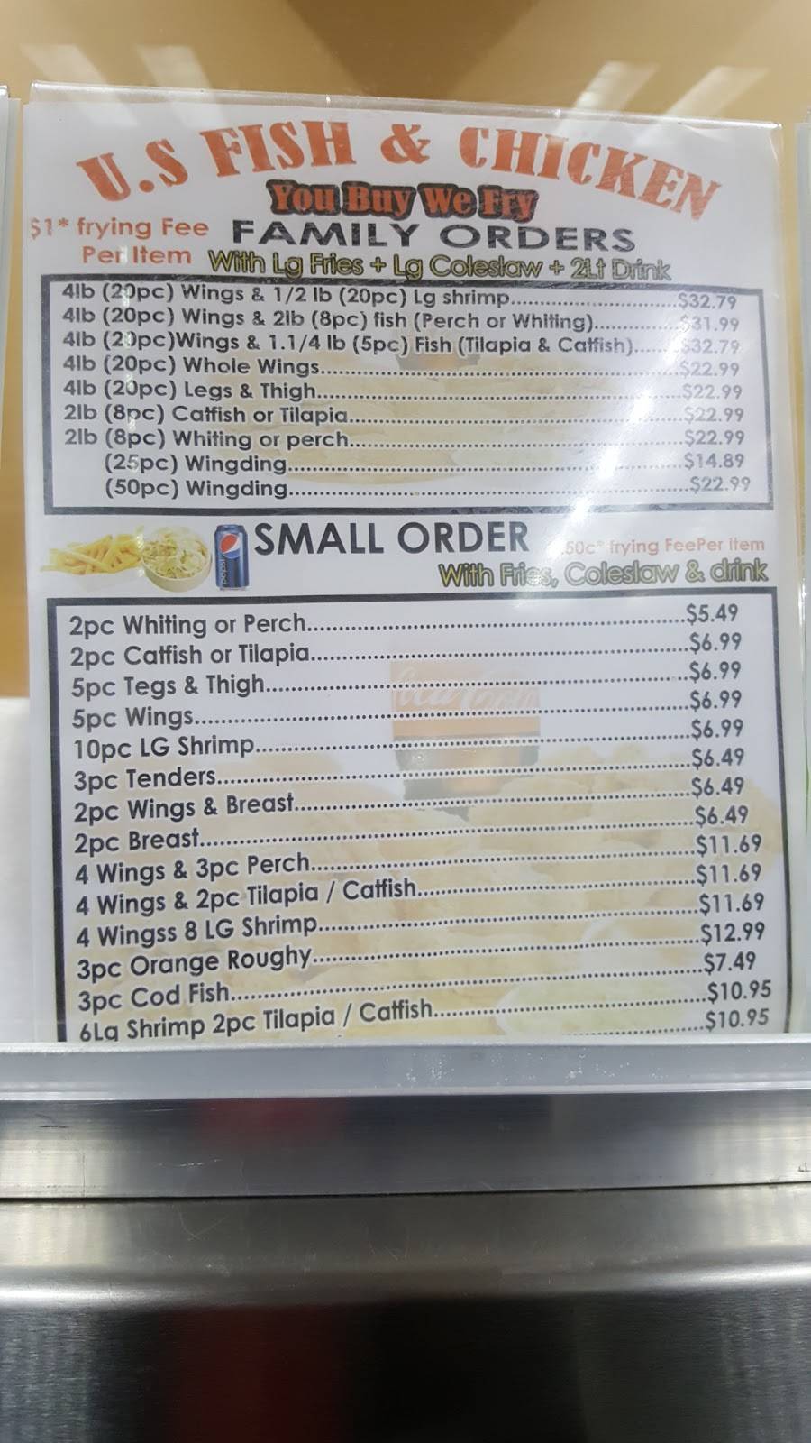 U S Fish and chicken | restaurant | 10301 Joseph Campau Ave, Hamtramck, MI 48212, USA | 3132859955 OR +1 313-285-9955