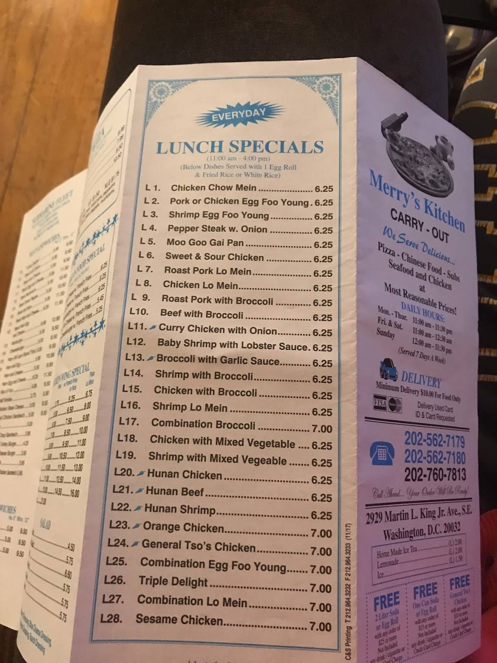 Merrys Kitchen | restaurant | 2929 Martin Luther King Jr Ave SE, Washington, DC 20032, USA | 2025627180 OR +1 202-562-7180