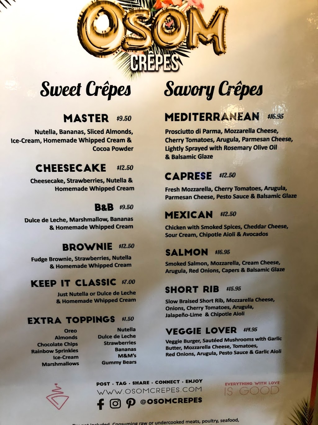 Osom Crepes FortLauderdale | restaurant | 115 NW 6th St, Fort Lauderdale, FL 33311, USA | 7548027381 OR +1 754-802-7381