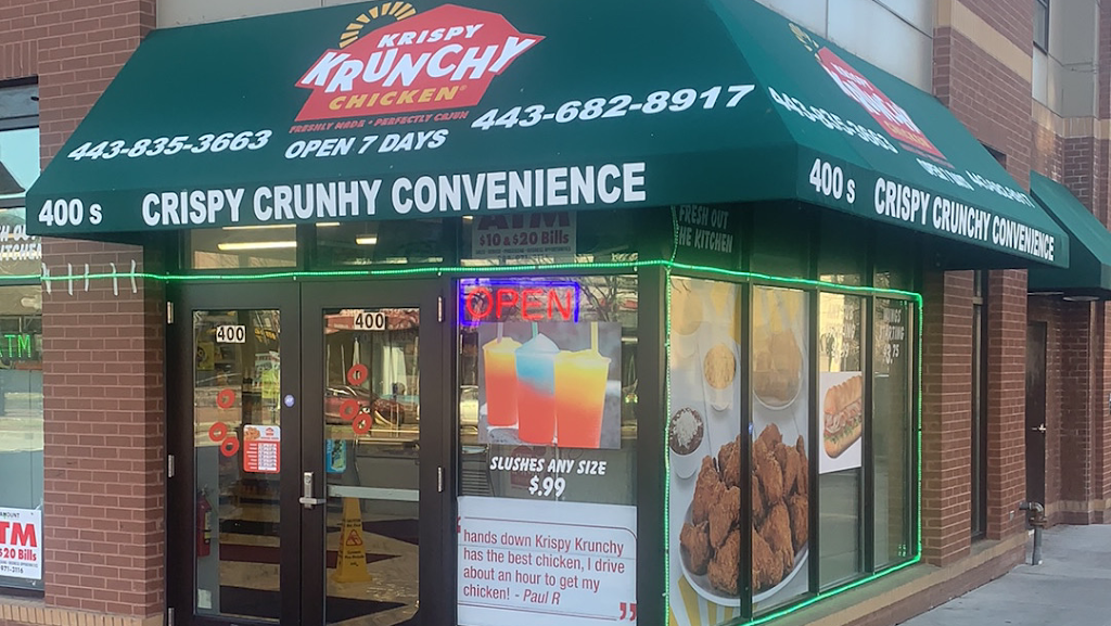 Krispy Krunchy Chicken&deli / Fells Point | meal takeaway | 400 S Broadway, Baltimore, MD 21231, USA | 4438353663 OR +1 443-835-3663