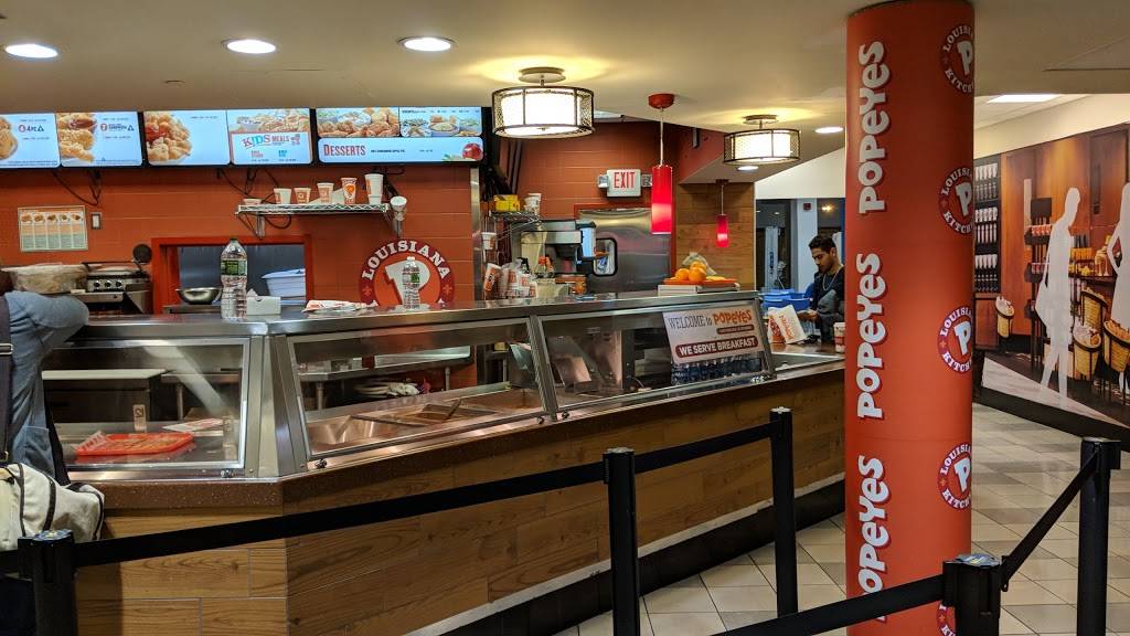 Popeyes Louisiana Kitchen | restaurant | Philadelphia Intl Airport - 8800 Essington Ave Terminal C, Space C12A, Philadelphia, PA 19153, USA | 2154921142 OR +1 215-492-1142