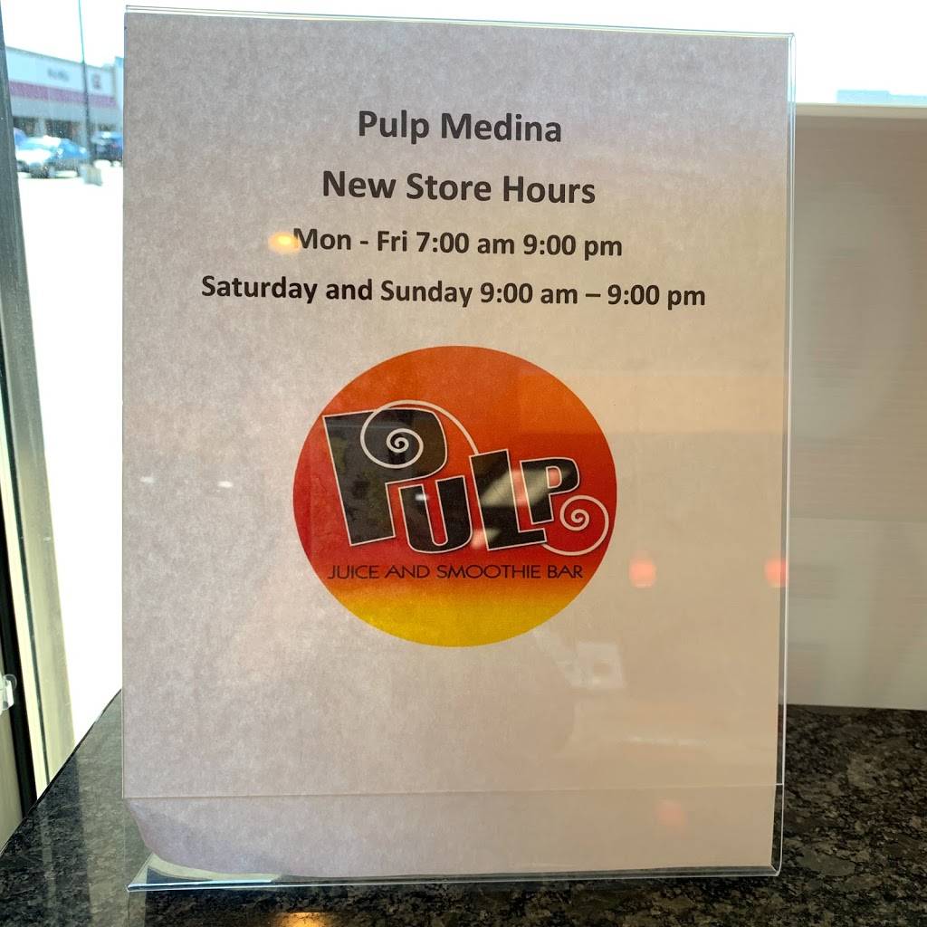 Pulp Juice and Smoothie Bar | restaurant | 1122 N Court St, Medina, OH 44256, USA | 3309520088 OR +1 330-952-0088