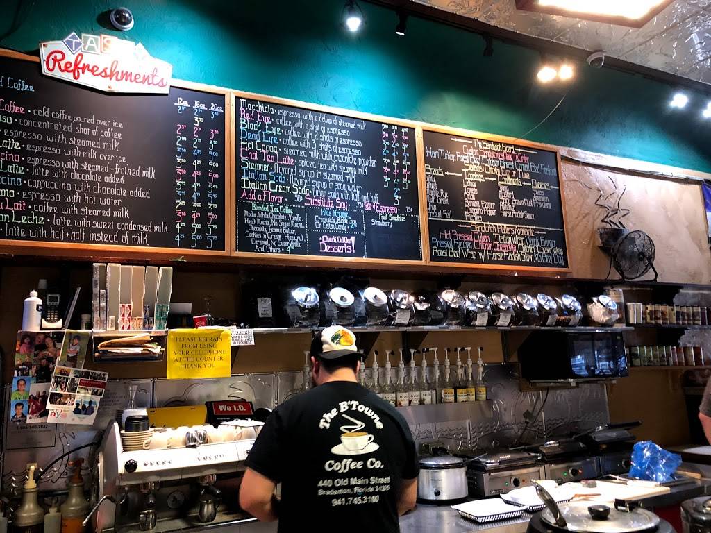 B Towne Coffee Co | cafe | 440 12th St W, Bradenton, FL 34205, USA | 9417453100 OR +1 941-745-3100