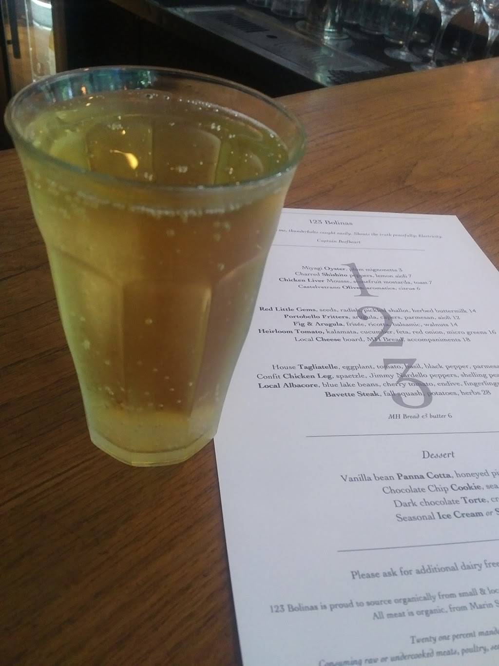 123 Bolinas | restaurant | 123 Bolinas Rd, Fairfax, CA 94930, USA | 4154885123 OR +1 415-488-5123
