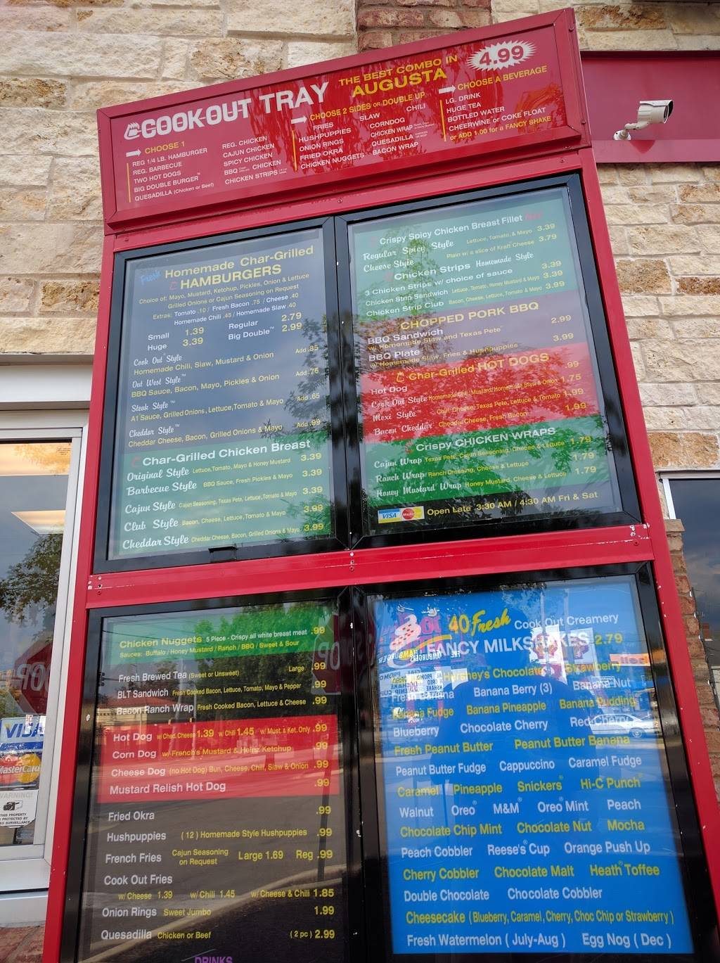 Cook Out | restaurant | 1801 Walton Way, Augusta, GA 30904, USA | 7064328241 OR +1 706-432-8241