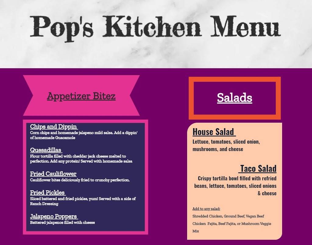 Pops Kitchen by THco | restaurant | 1911 Wyndale St, Houston, TX 77030, USA | 8329000682 OR +1 832-900-0682