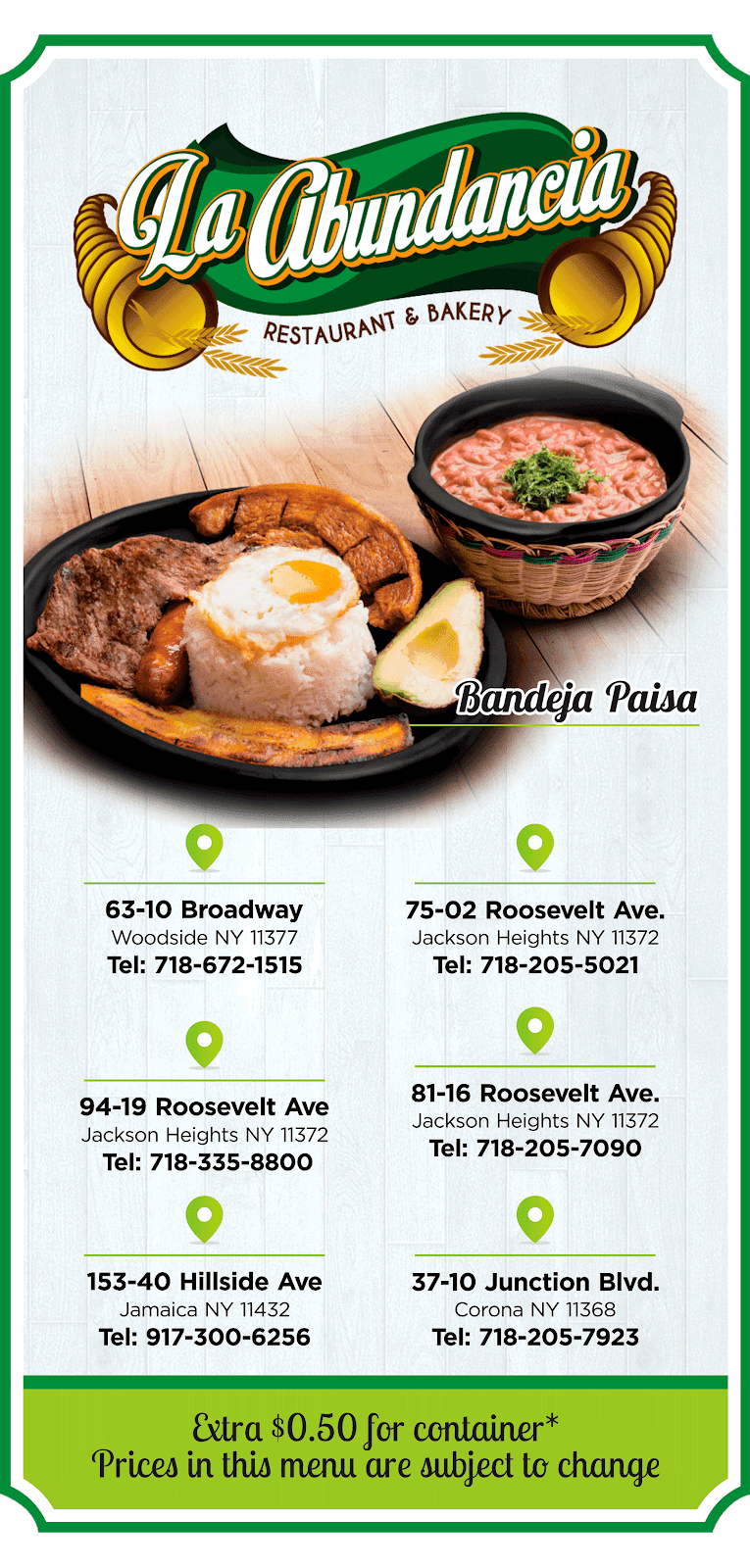 La Abundancia Bakery | restaurant | 37-01 Junction Blvd, Corona, NY 11368, USA | 7182057923 OR +1 718-205-7923